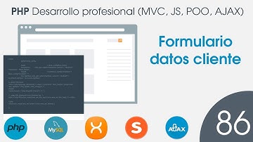 🐘 CURSO de PHP MVC POO MySQL - 86 Formulario datos cliente