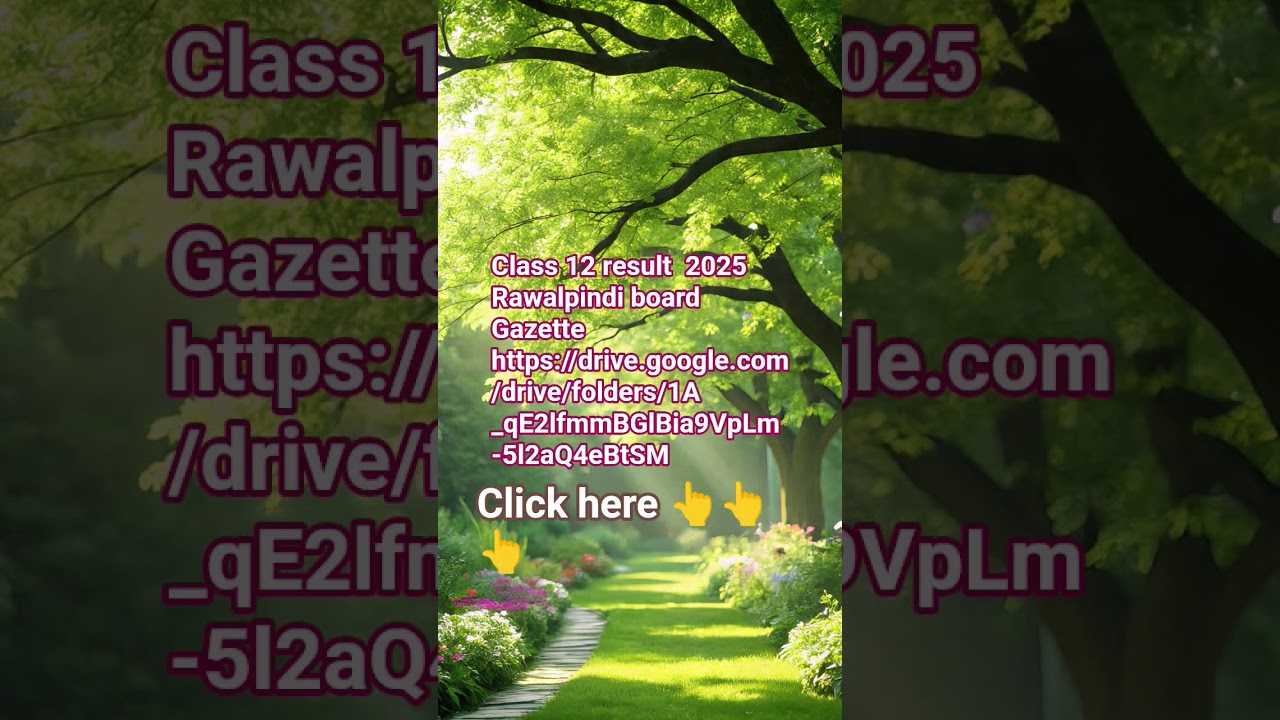Class 12 result 2025 Rawalpindi board gazette link in description box