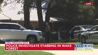 Police respond to double stabbing in Wake Forest