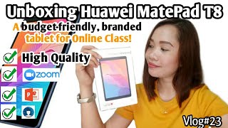 Huawei Matepad T8 Unboxing | Latest and Most Affordable Branded Tablet for Online Class!) | Vlog#23