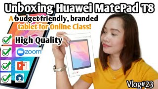 Huawei Matepad T8 Unboxing Latest And Most Affordable Branded Tablet For Online Class Vlog