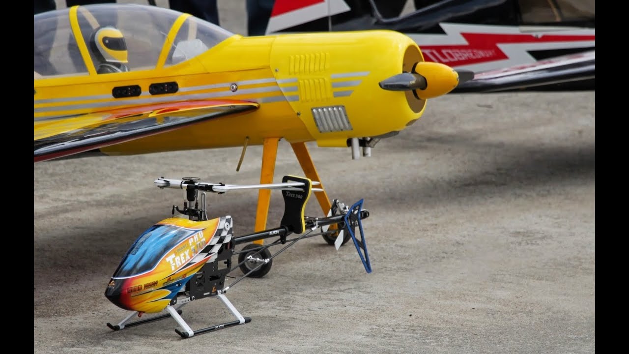 RC helicopter ALIGN T-Rex 500  DFC / полет с камерой на радиоуправляемом вертолете
