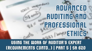 SA 620 l Standards On Auditing l Using The Work Of Auditor