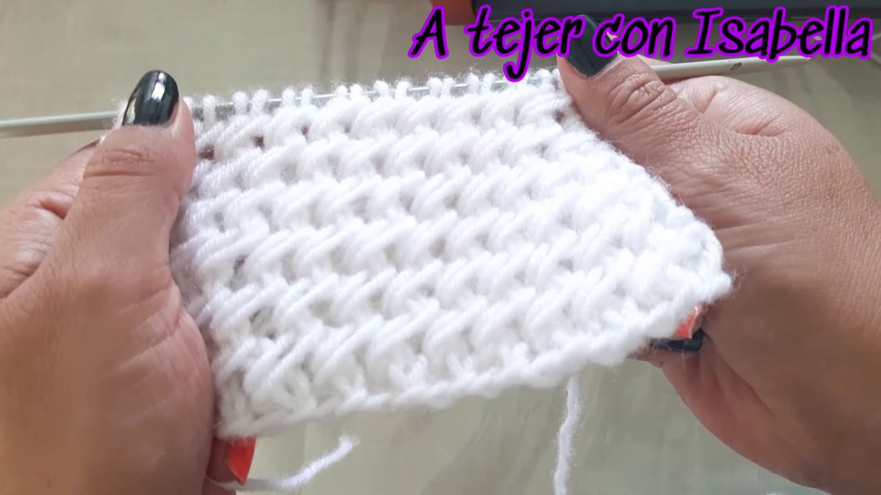 TEJIDO EN DIAGONAL CON DOS AGUJAS (Facil para principiantes)PASO A PASO. Tutorial Completo
