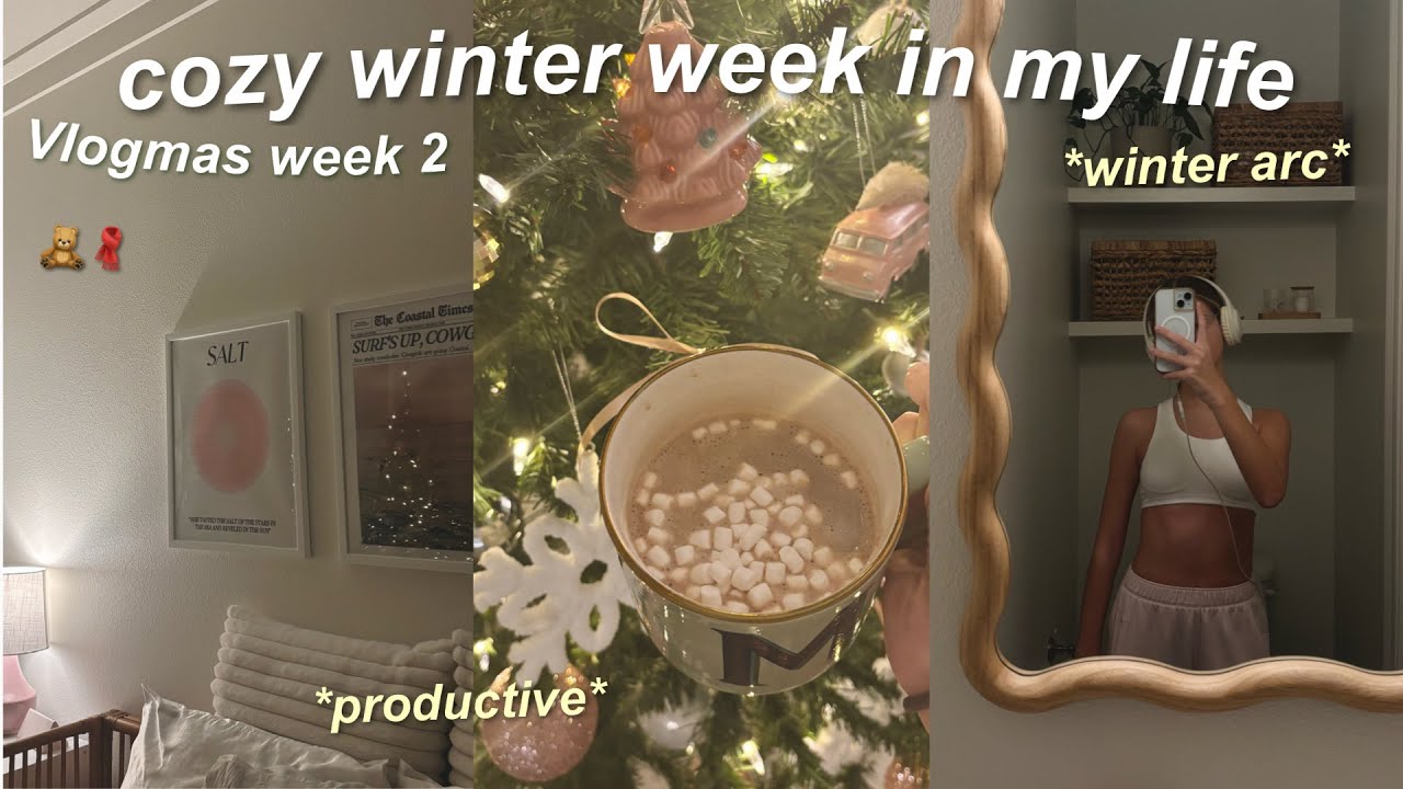 Уютная и продуктивная зимняя неделя в моей жизни! ☕️☃️ // Влогмас, неделя 2