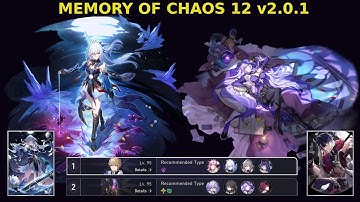 MoC 12 v2.0.1 | E0S1 Jingliu & E0 Black Swan, E0S1 Kafka | Honkai: Star Rail version 2.0