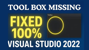 Ontbrekende Toolbox in Visual Studio (100% opgelost)