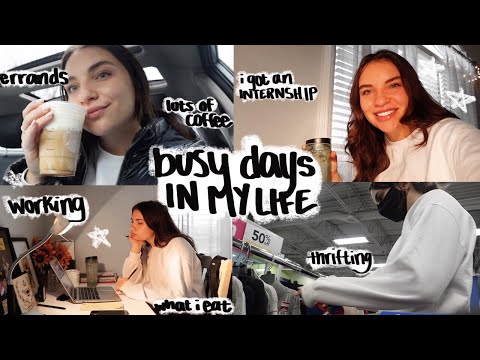 BUSY & PRODUCTIVE VLOG | internship interviews, thrifting, working, running errands, & bad news