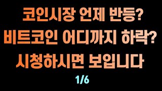 [코인이영수차트분석가] 비트코인 코인시장 언제 반등이 나올까?