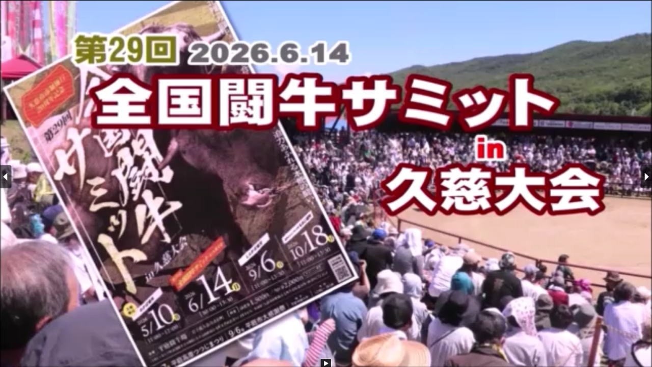 The 29th National Bullfighting Summit in Kuji