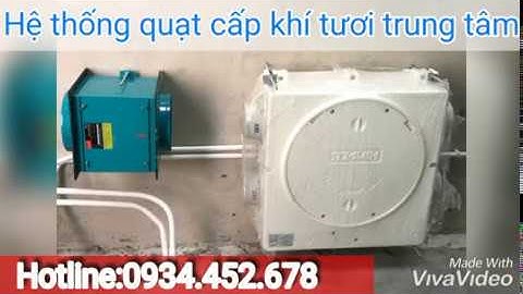 Hình ảnh thi công hệ thống quạt cấp khí tươi