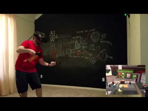 Vive wireless controller juggling in Job Simulator