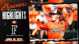 Oregon State Baseball Highlights: 4/18/26 vs. Cal State Fullerton screenshot 3