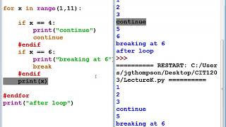 CIT1203#2670 K - Review of Python For Everyone (Rec 03-07-19)