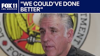 LAFD chief discusses department's shortcomings on Palisades Fire