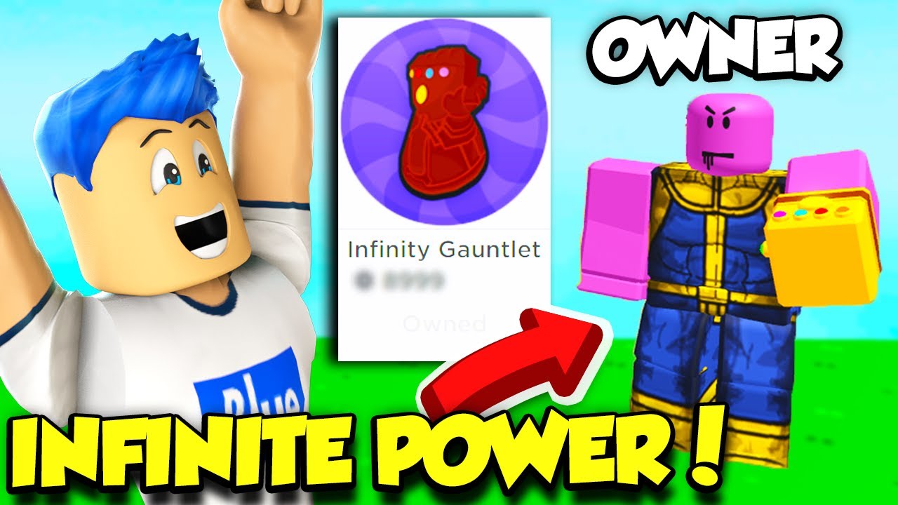 So I Bought The Thanos Infinity Gauntlet In Bomb Simulator And The Owner Joined Me Roblox Youtube - buying the infinity gauntlet in roblox robbery simulator