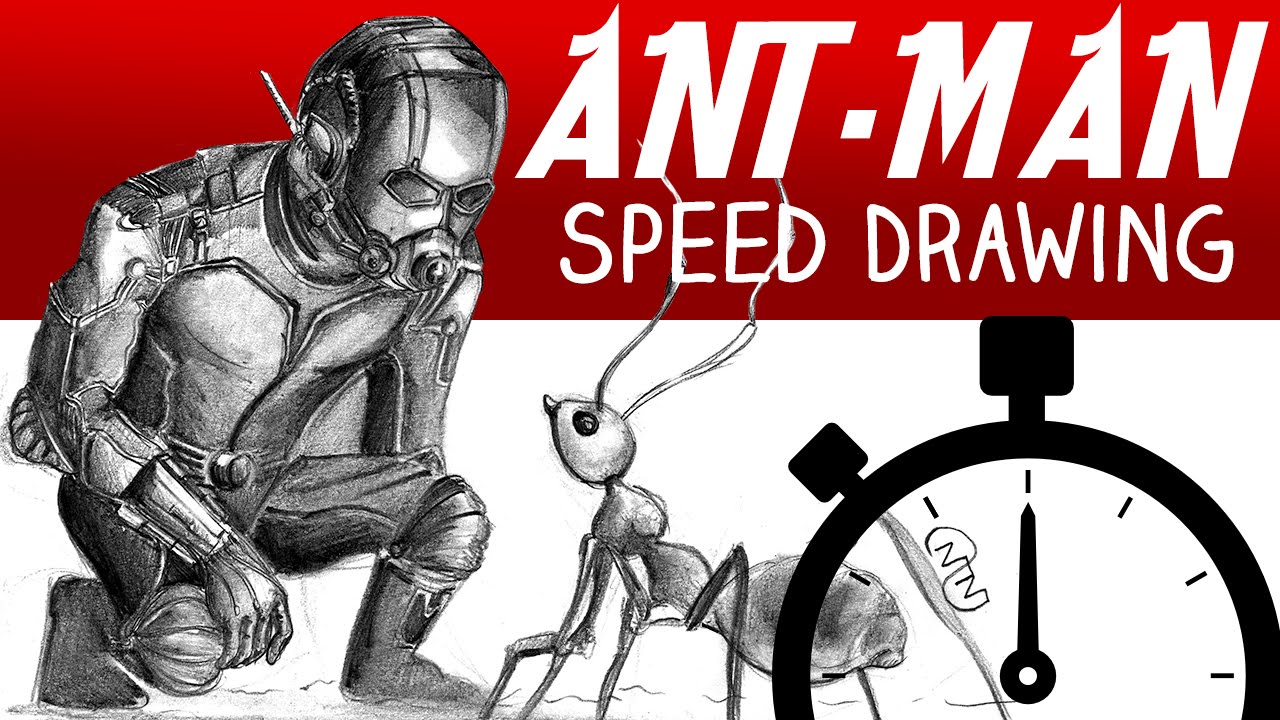 Marvel's Ant-Man Speed Drawing - YouTube