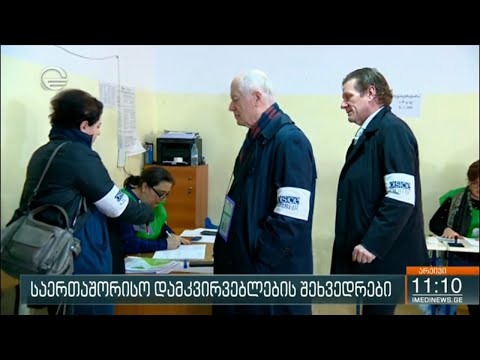 საერთაშორისო დამკვირვებლების შეხვედრები