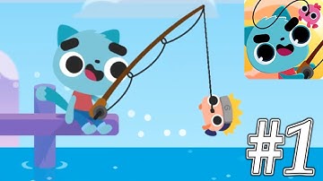 CatFish - Gameplay Walkthrough Part 1 - Catch My Very First Fish ( ios, Android )
