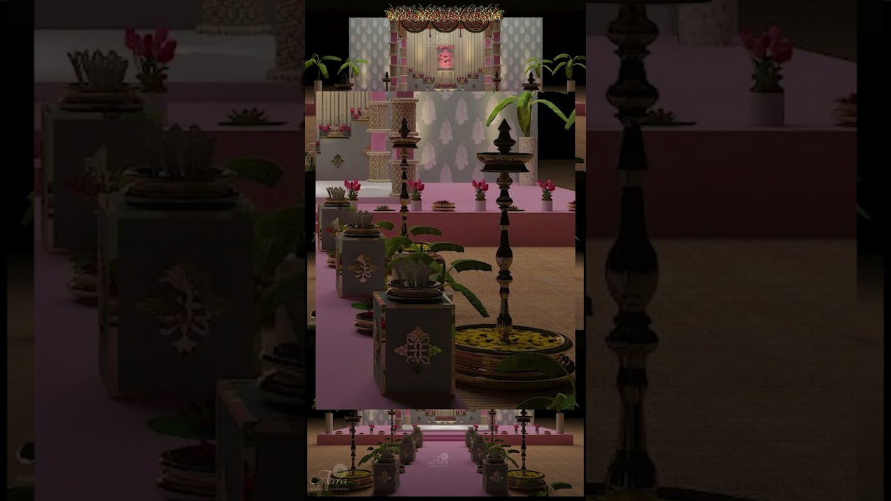 Illustration vs Reality | Wedding decor | Flower decoration | Aira Wedding planners