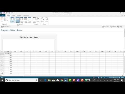 Dotplot in Minitab Express