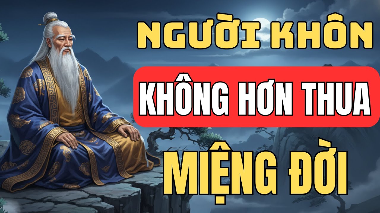 CỔ NHÂN DẠY - NGƯỜI KHÔN KHÔNG BAO GIỜ HƠN THUA MIỆNG ĐỜI | TRIẾT LÝ SỐNG