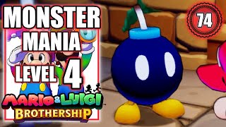 Mario and Luigi Brothership - Monster Mania Level 4 - Walkthrough Part 74