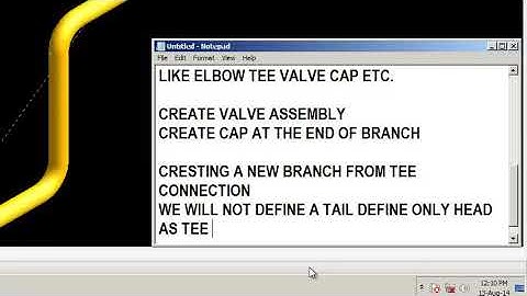 AVEVA PDMS   EXPLICIT PIPING