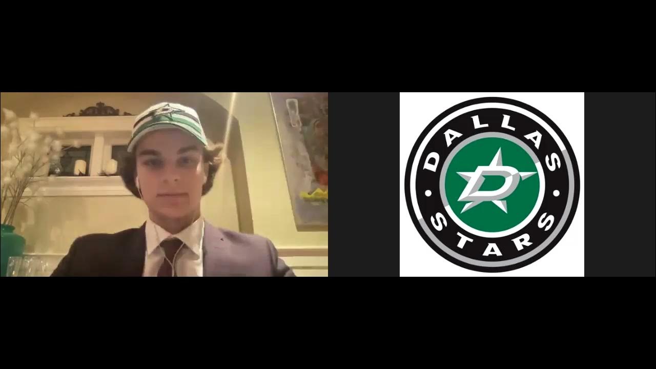 1st Interview with Dallas Stars draft pick Wyatt Johnston YouTube