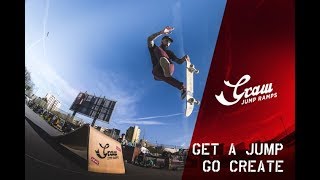 BEST GRAW JUMP RAMPS SKATEBOARDING TRICKS - COMPILATION VOL. 1