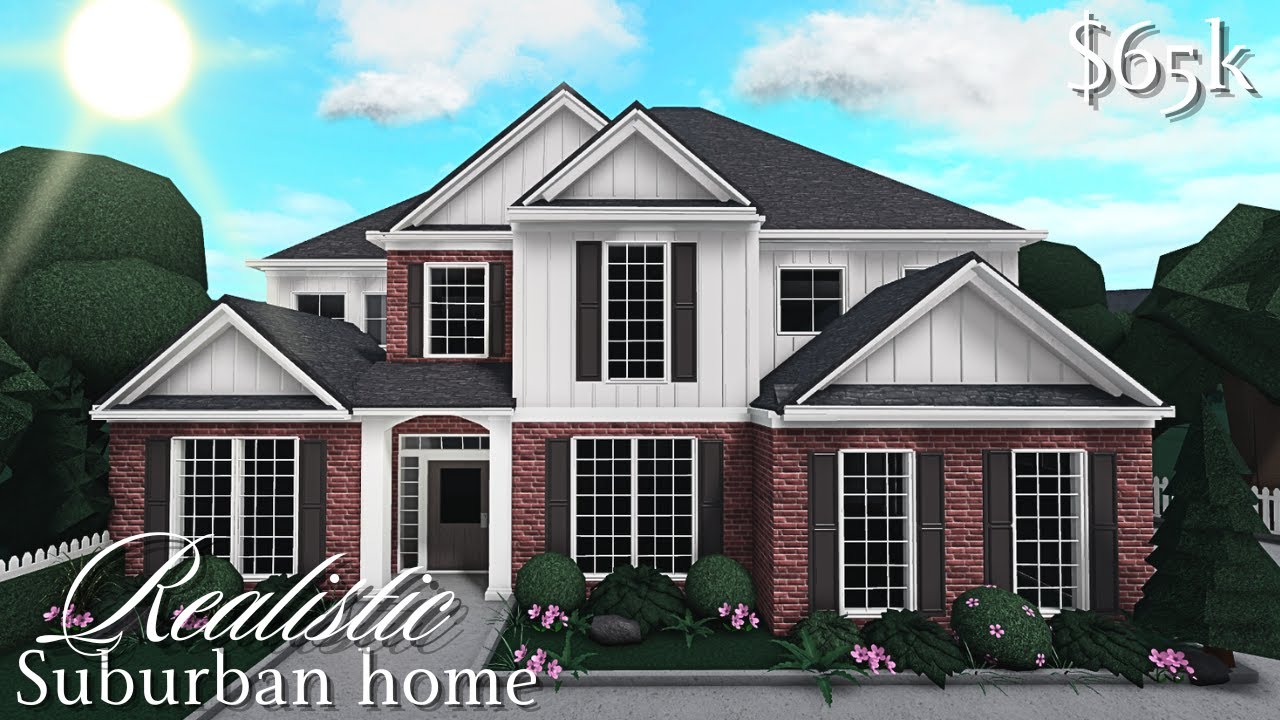 Bloxburg: Realistic Suburban Home ($65k)| House Build| Roblox ...
