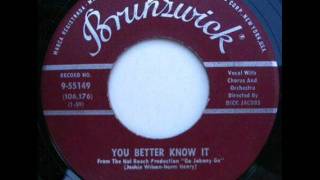 JACKIE WILSON   You Better Know It   SEP '59 chords