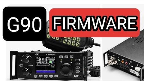 XIEGU G90 - FULL FIRMWARE INSTALL DISPLAY & MAIN UNIT