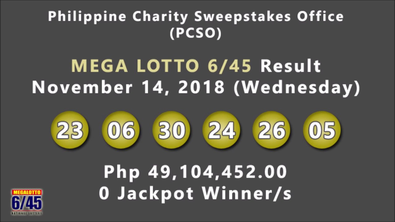 lotto result november 05 2018