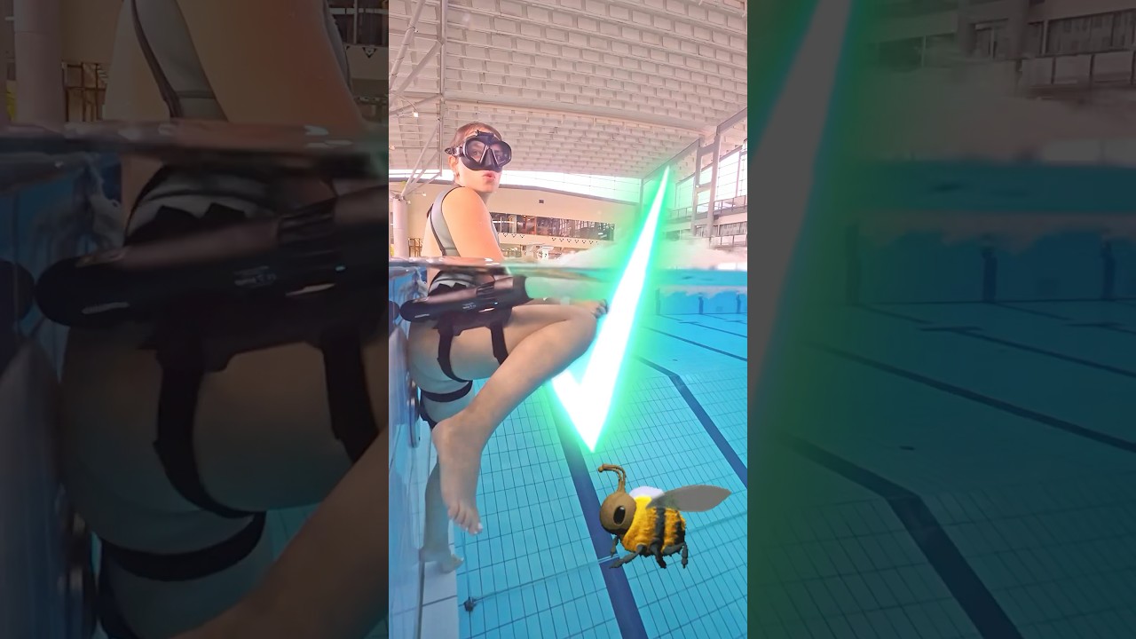 Flying like a bumblebee underwater 