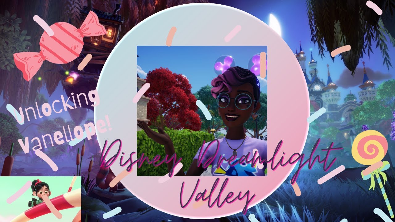 Disney Dreamlight Valley: Unlocking Vanellope and a bad dreamsnaps! (Night time)