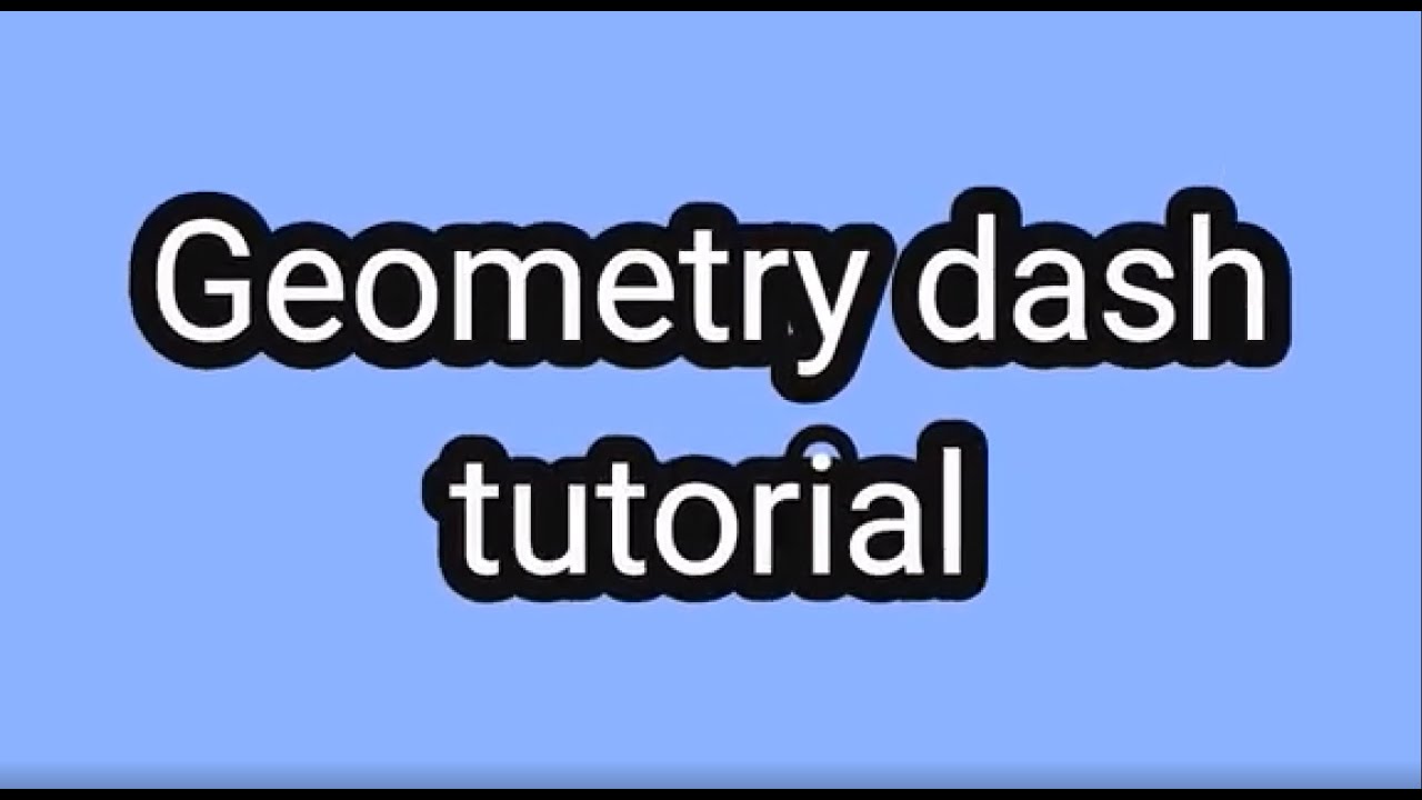 How to play geometry dash - YouTube