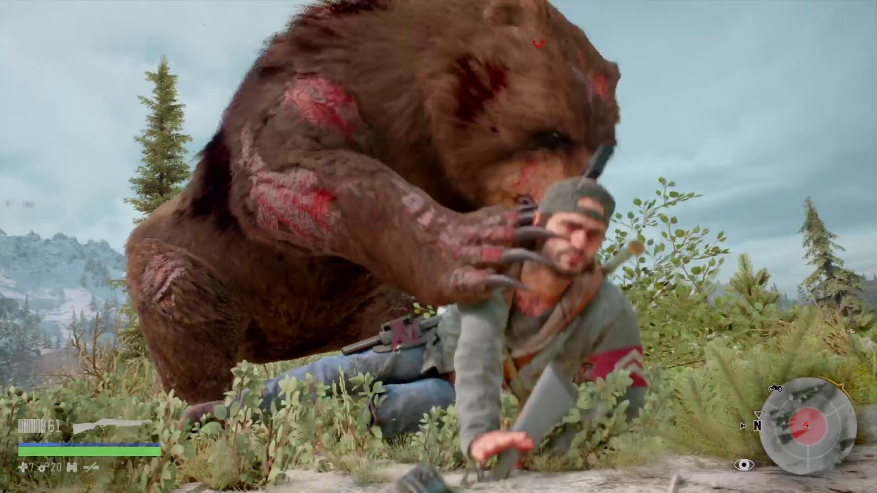 DAYS GONE Infected Bear Easy Kill