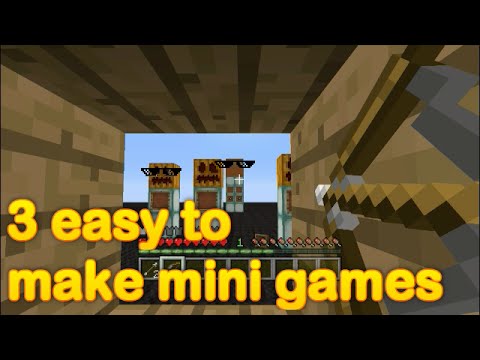 Minecraft - 3 easy to make mini-games (part 7) - YouTube