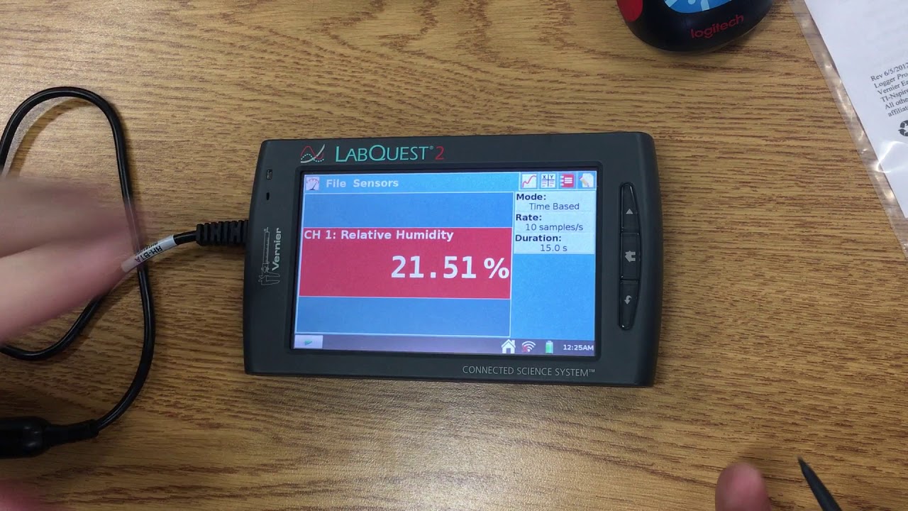 Vernier LabQuest Humidity Sensors YouTube