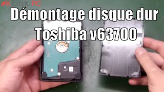 How to disassemble a Toshiba v63700 external hard drive