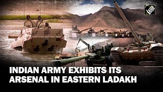 Indian Army tanks, BMPs in action in Eastern Ladakh, cross Indus River and show other capabilities