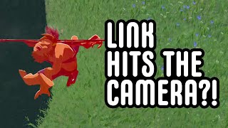 Link Bonks the Camera! Breath of the Wild