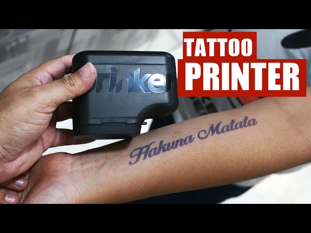 Prinker S | Temporary tattoo printer, Tattoo printer, Fake tattoos