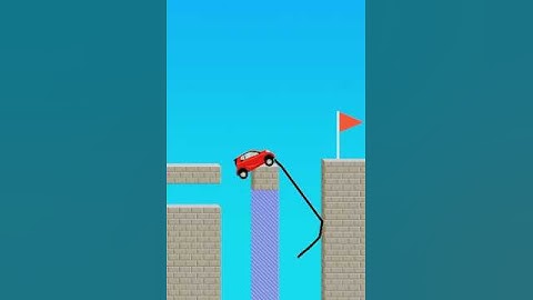 draw a bridge and save the car level 56 #gamingvideos #gaming #videoedits #youtubecreator #games