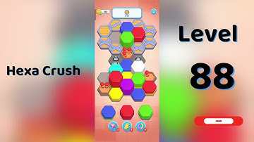 🔥 Hexa Crush Level 88 Walkthrough 🧩 | Solution Guruji 🎮