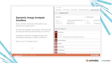 Prisma Cloud: dynamically analyze container images before deploying to production