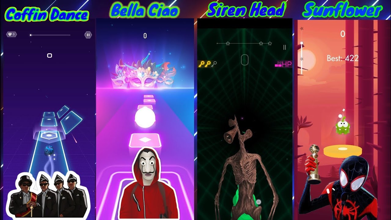 Coffin Dance Song vs Bella Ciao vs Siren  Head vs Sunflower