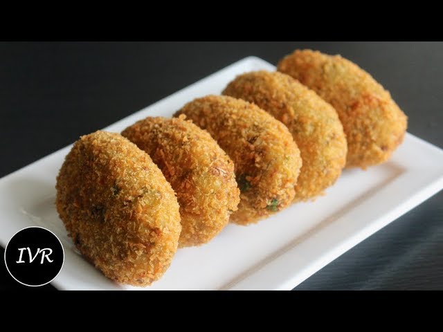 Rice Cutlets Recipe | Leftover Rice Cutlets | Vegetable Rice Cutlets | Chawal Aloo Ke Cutlets Recipe | Indian Vegetarian Recipes