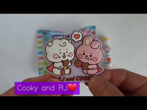 BT21(BTS)BANDAI GUMMI ぷっくりラバマスグミ2 。1袋開封。